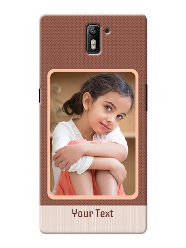 Custom OnePlus One Simple Photo Upload Mobile Cover Design