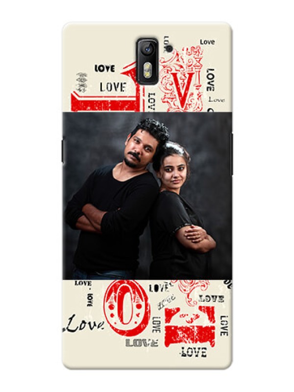 Custom OnePlus One Lovers Picture Upload Mobile Case Design