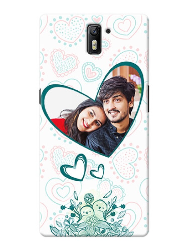 Custom OnePlus One Couples Picture Upload Mobile Case Design