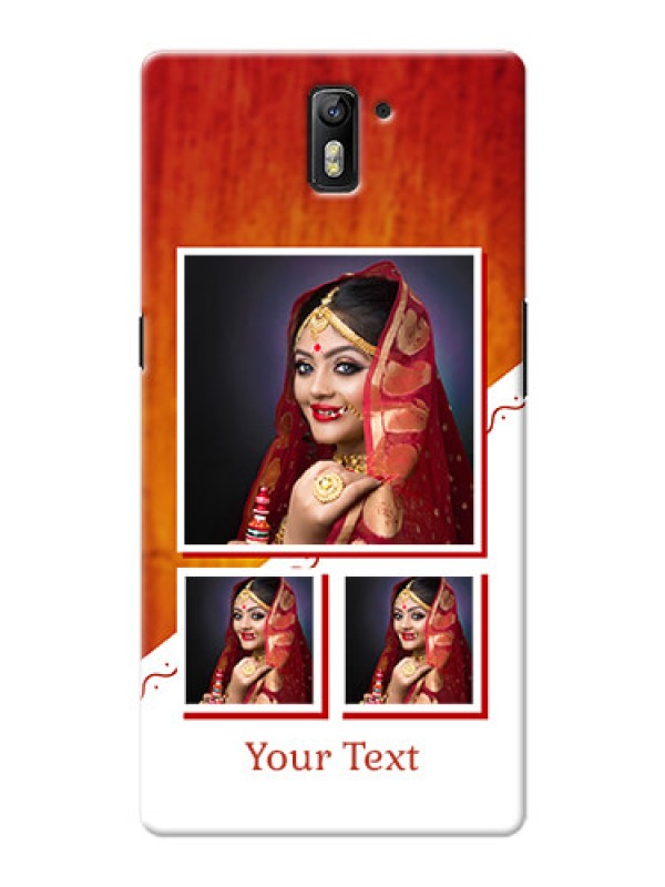 Custom OnePlus One Wedding Memories Mobile Cover Design