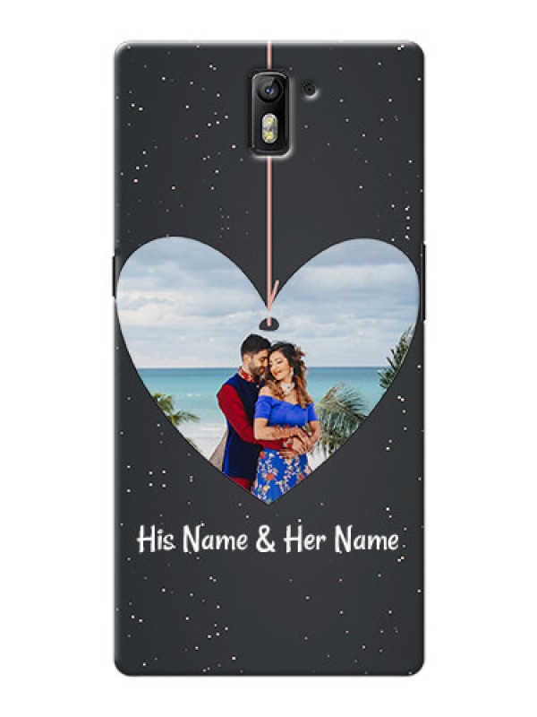 Custom OnePlus One Hanging Heart Mobile Back Case Design