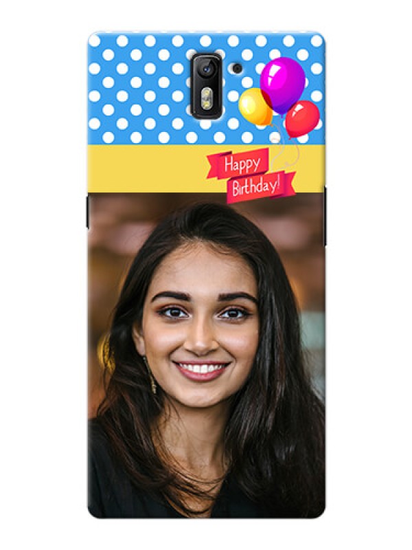 Custom OnePlus One Happy Birthday Mobile Back Cover Design