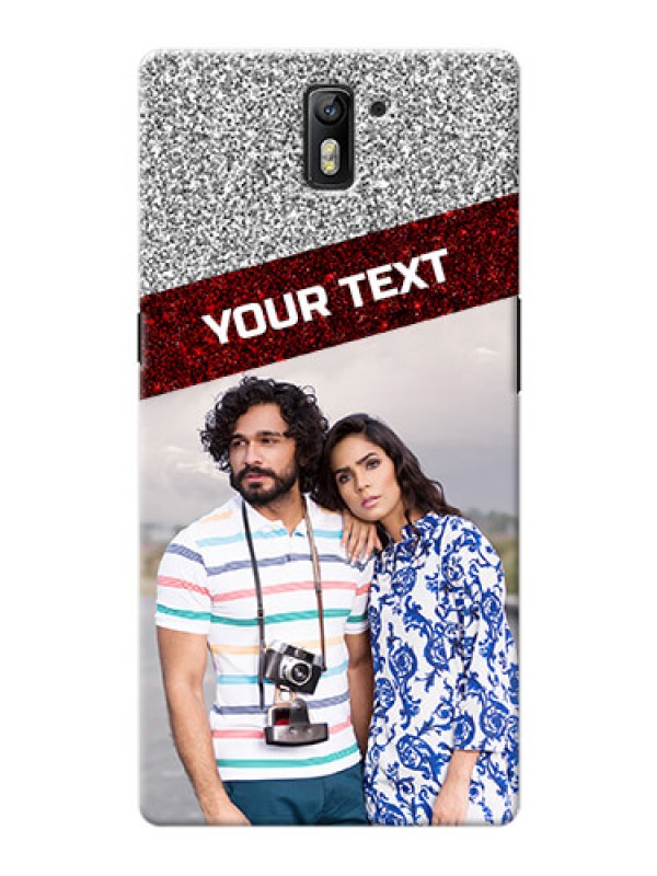 Custom OnePlus One 2 image holder with glitter strip Design