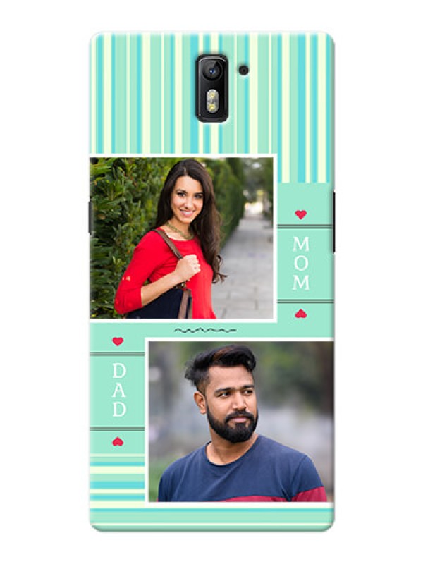 Custom OnePlus One mom and dad image holder Design