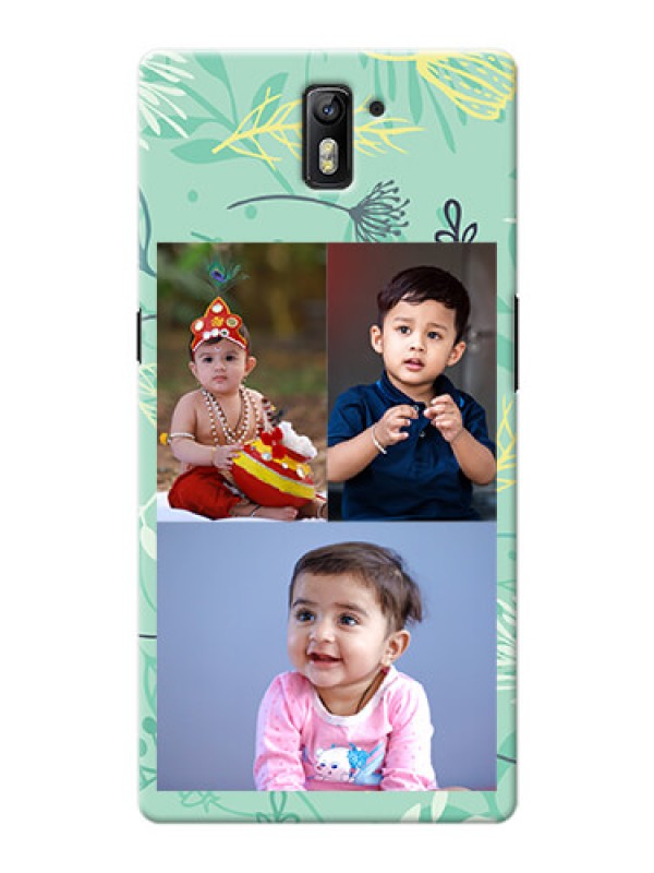 Custom OnePlus One family is forever design with floral pattern Design