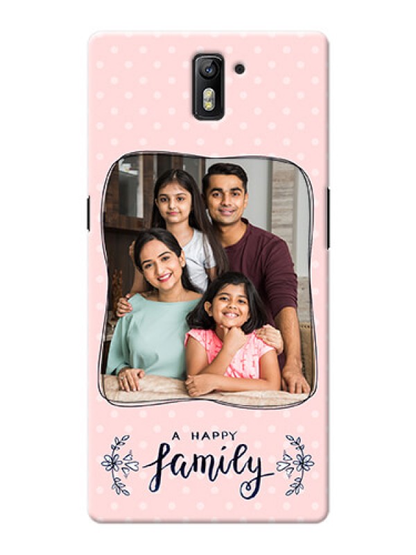 Custom OnePlus One A happy family with polka dots Design