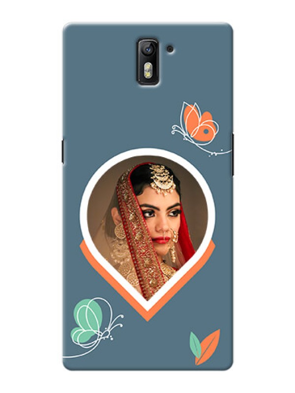Custom OnePlus One Custom Mobile Case with Droplet Butterflies Design