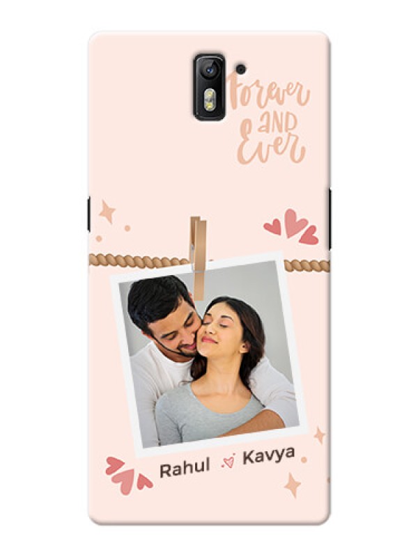 Custom OnePlus One Phone Back Covers: Forever and ever love Design