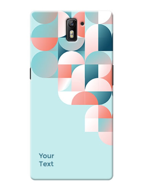 Custom OnePlus One Back Covers: Stylish Semi-circle Pattern Design