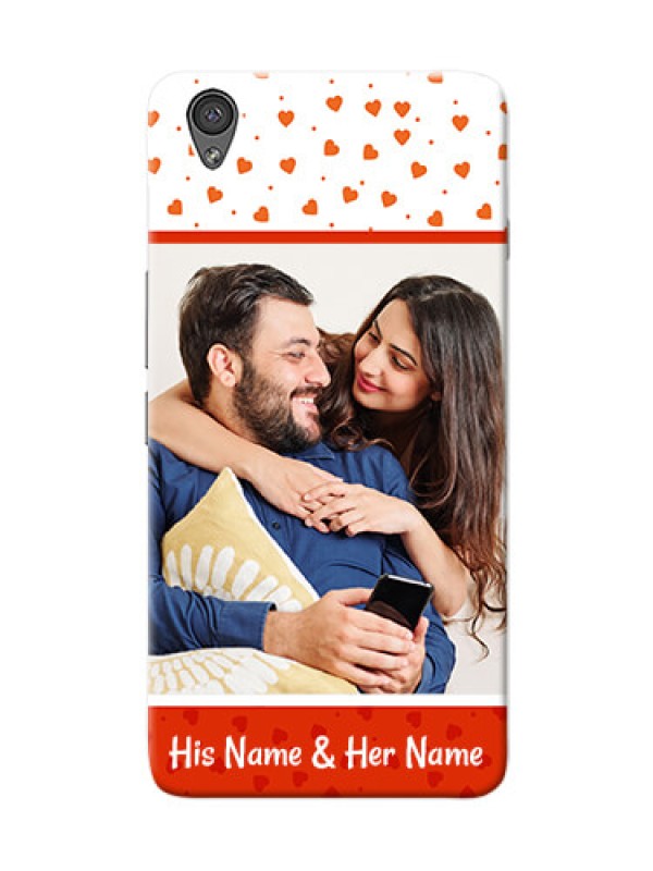 Custom OnePlus X Orange Love Symbol Mobile Cover Design