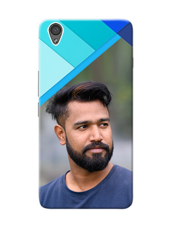 Custom OnePlus X Blue Abstract Mobile Cover Design