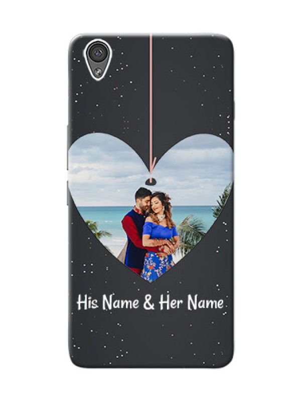 Custom OnePlus X Hanging Heart Mobile Back Case Design