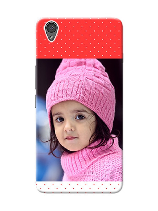 Custom OnePlus X Red Pattern Mobile Case Design