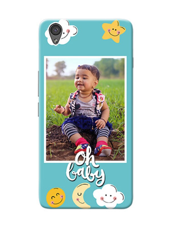 Custom OnePlus X kids frame with smileys and stars Design