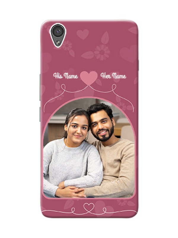 Custom OnePlus X love floral backdrop Design