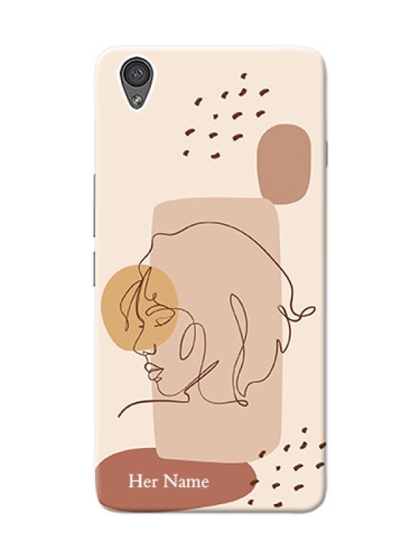Custom OnePlus X Custom Phone Covers: Calm Woman line art Design