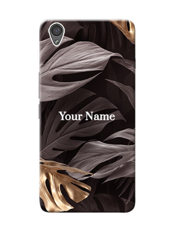 Custom OnePlus X Mobile Back Covers: Wild Leaves digital paint Design