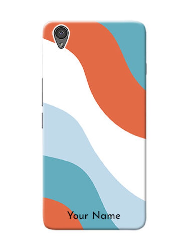 Custom OnePlus X Mobile Back Covers: coloured Waves Design