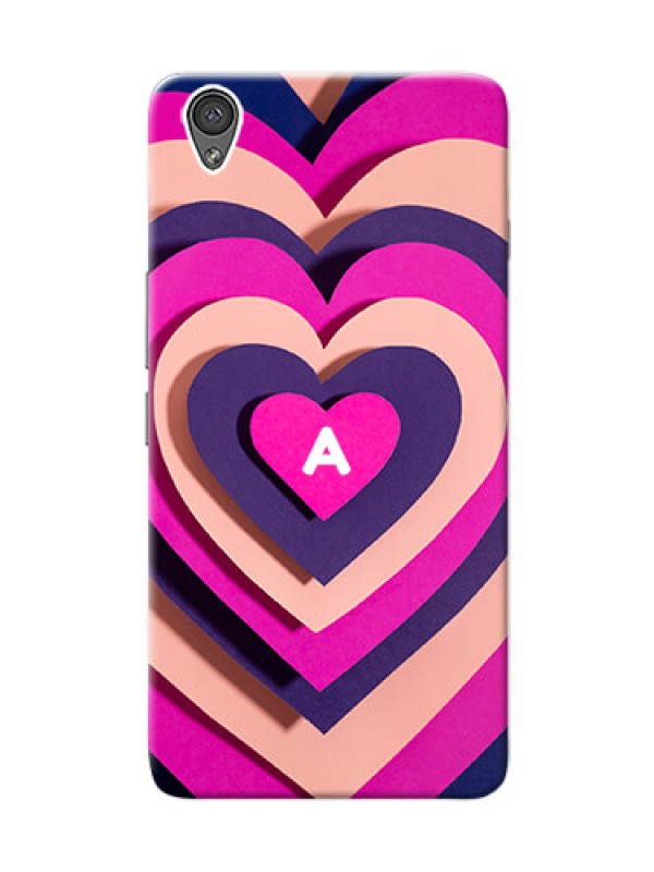 Custom OnePlus X Custom Mobile Case with Cute Heart Pattern Design