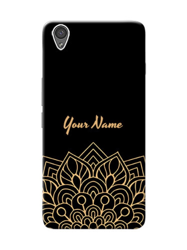 Custom OnePlus X Back Covers: Golden mandala Design