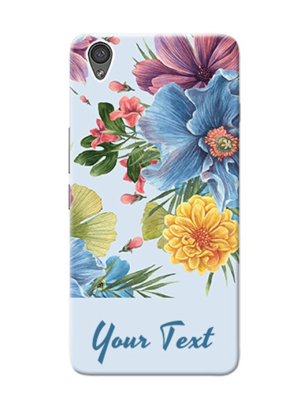 Custom OnePlus X Custom Phone Cases: Stunning Watercolored Flowers Painting Design