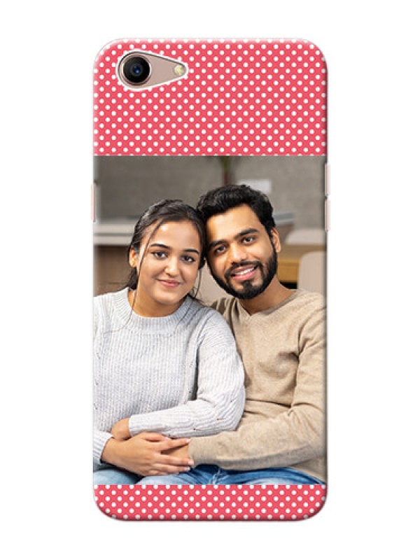 Custom Oppo A1 Custom Mobile Case with White Dotted Design