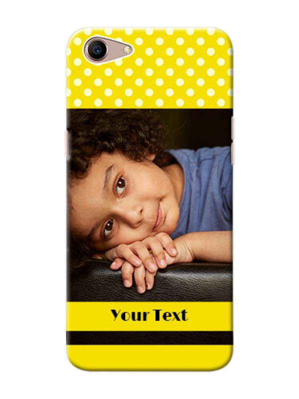 Custom Oppo A1 Custom Mobile Covers: Bright Yellow Case Design