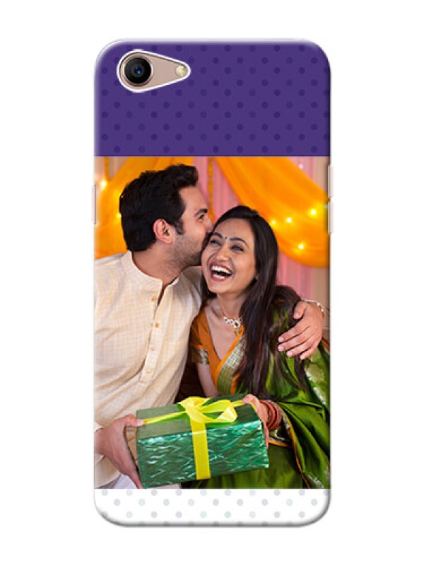 Custom Oppo A1 mobile phone cases: Violet Pattern Design