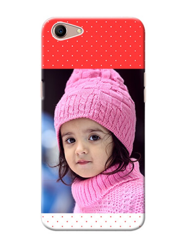 Custom Oppo A1 personalised phone covers: Red Pattern Design