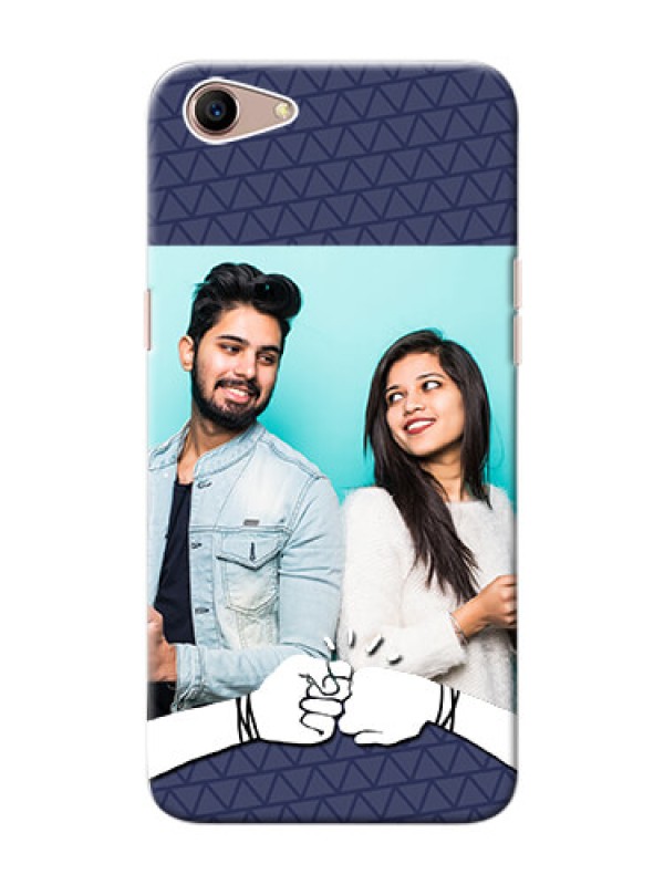 Custom Oppo A1 Mobile Covers Online with Best Friends Design  