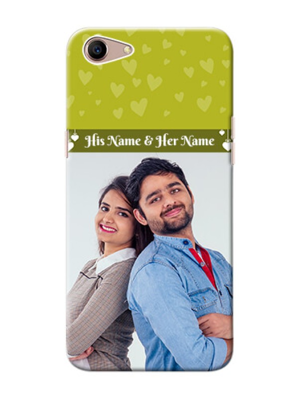 Custom Oppo A1 custom mobile covers: You & Me Heart Design