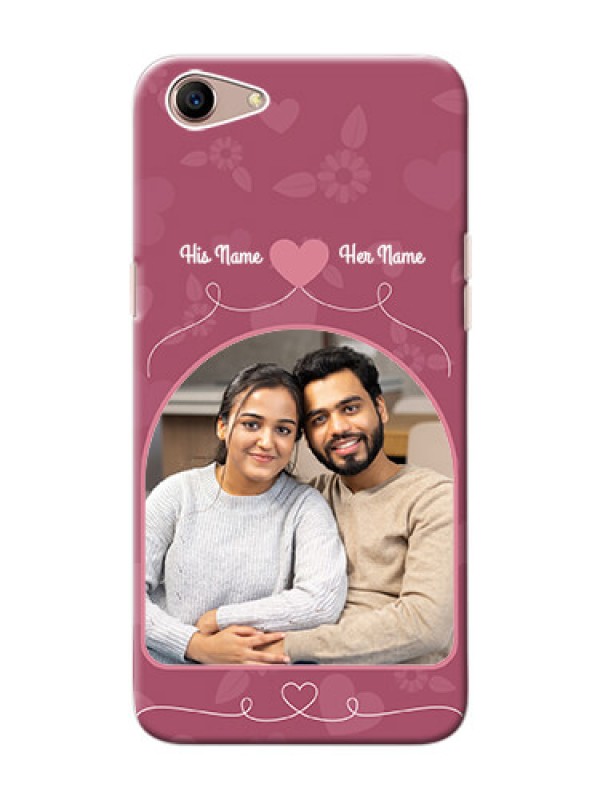 Custom Oppo A1 mobile phone covers: Love Floral Design