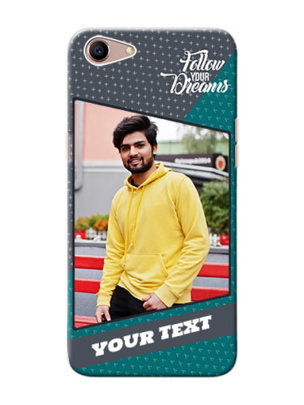 Custom Oppo A1 Back Covers: Background Pattern Design with Quote