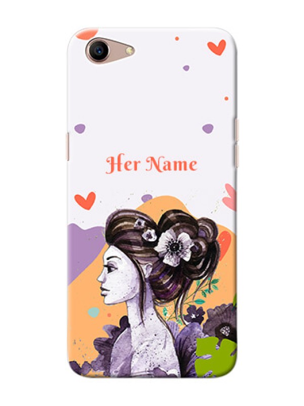 Custom Oppo A1 Custom Mobile Case with Woman And Nature Design