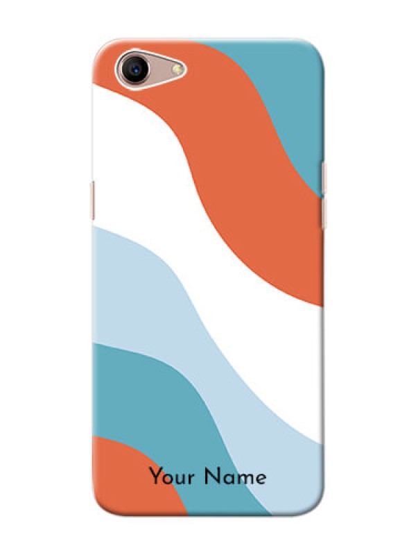 Custom Oppo A1 Mobile Back Covers: coloured Waves Design
