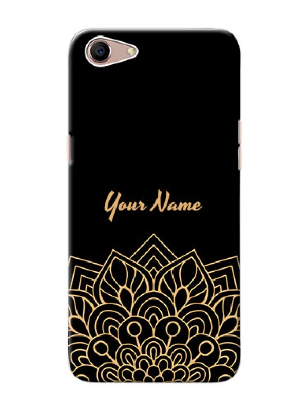 Custom Oppo A1 Back Covers: Golden mandala Design