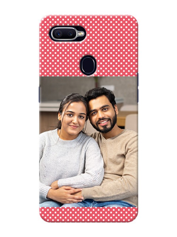 Custom Oppo A12 Custom Mobile Case with White Dotted Design