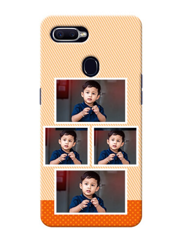Custom Oppo A12 Mobile Back Covers: Bulk Photos Upload Design