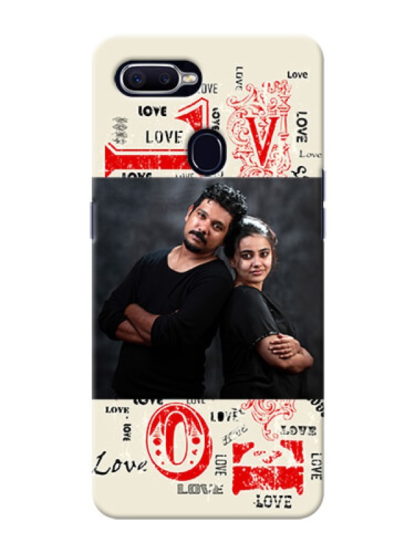 Custom Oppo A12 mobile cases online: Trendy Love Design Case