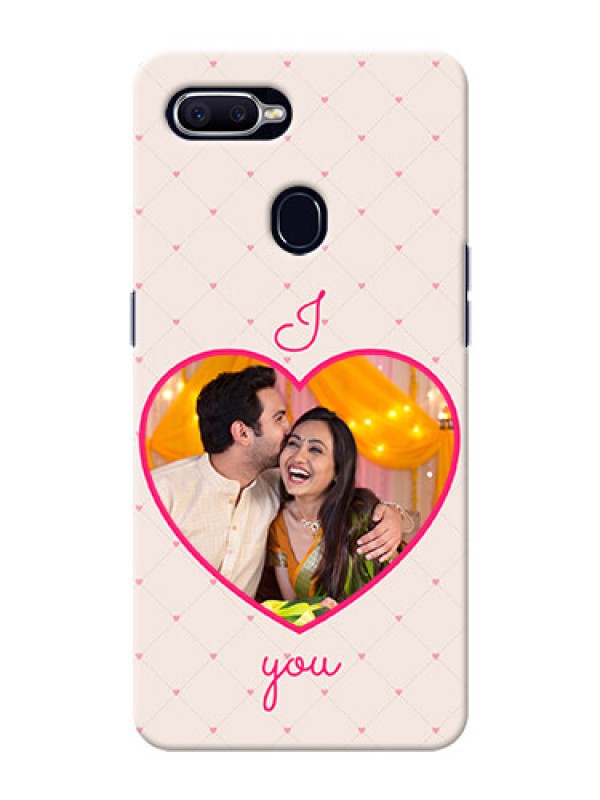 Custom Oppo A12 Personalized Mobile Covers: Heart Shape Design
