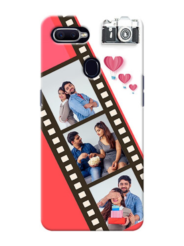 Custom Oppo A12 custom phone covers: 3 Image Holder with Film Reel