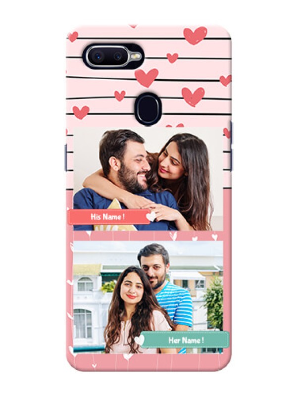 Custom Oppo A12 custom mobile covers: Photo with Heart Design