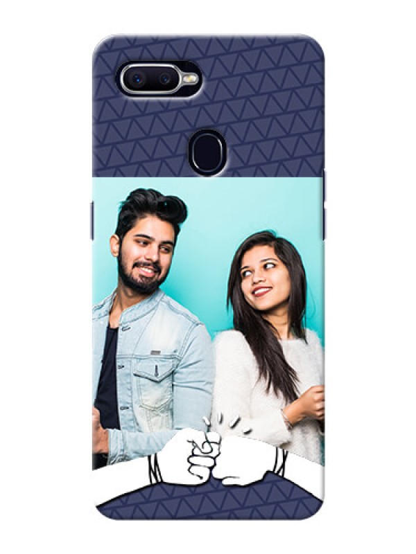 Custom Oppo A12 Mobile Covers Online with Best Friends Design  