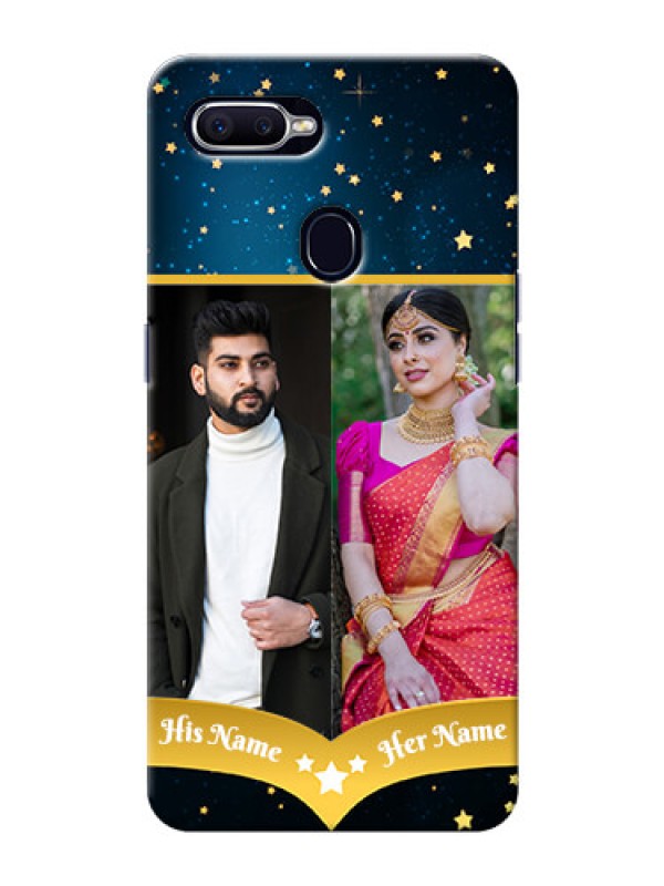Custom Oppo A12 Mobile Covers Online: Galaxy Stars Backdrop Design