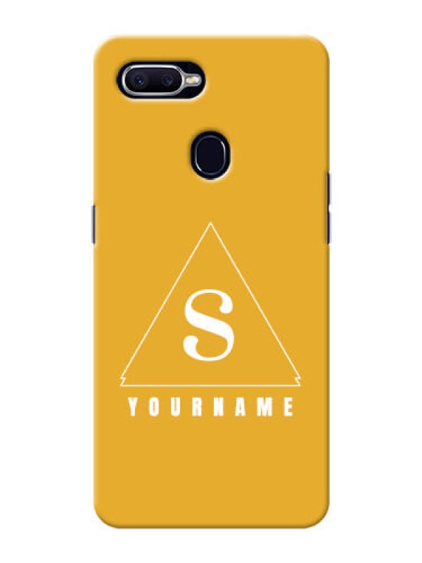 Custom Oppo A12 Custom Mobile Case with simple triangle Design