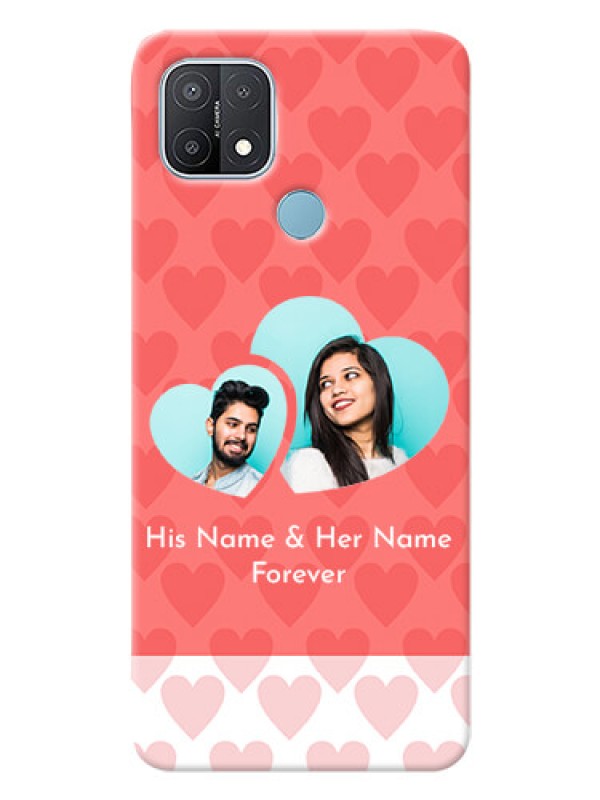 Custom Oppo A15 personalized phone covers: Couple Pic Upload Design