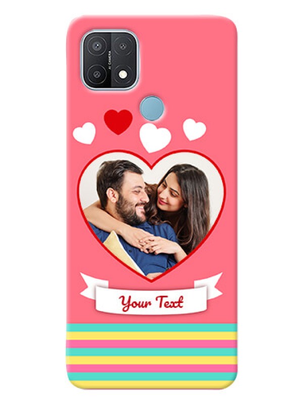 Custom Oppo A15 Personalised mobile covers: Love Doodle Design