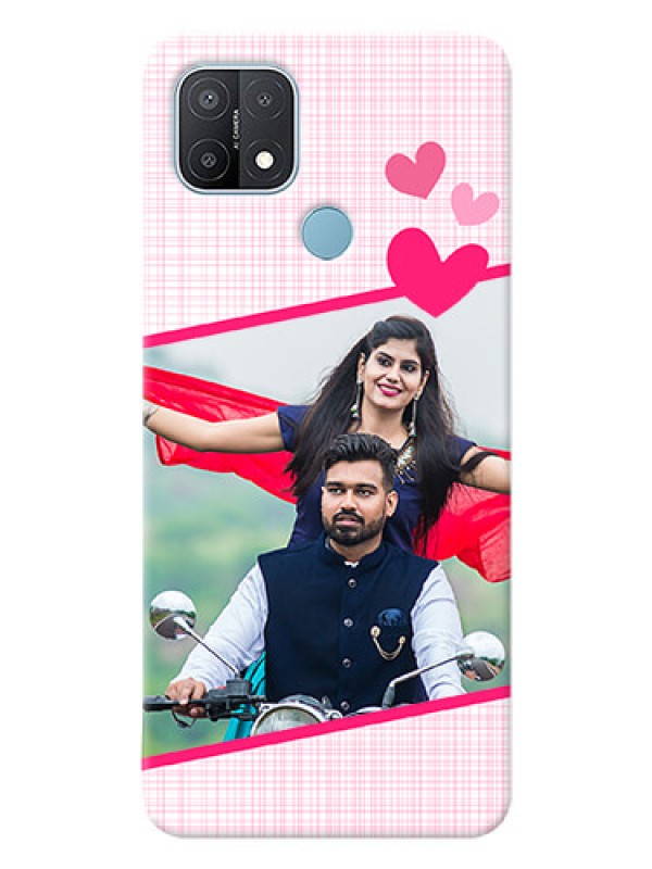 Custom Oppo A15 Personalised Phone Cases: Love Shape Heart Design