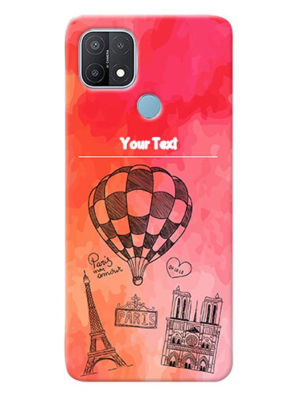 Custom Oppo A15 Personalized Mobile Covers: Paris Theme Design