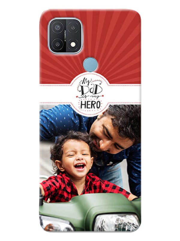 Custom Oppo A15 custom mobile phone cases: My Dad Hero Design